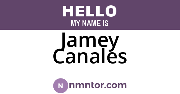 Jamey Canales