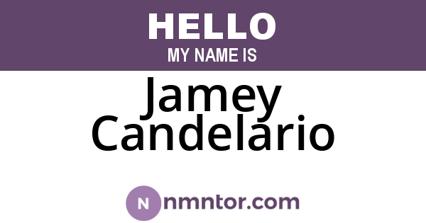 Jamey Candelario