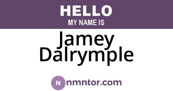 Jamey Dalrymple