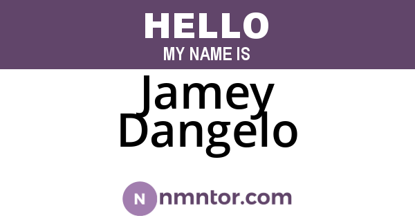 Jamey Dangelo