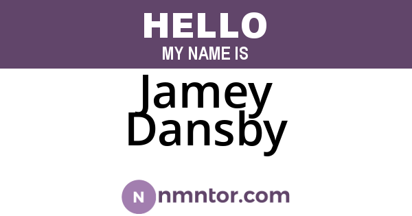 Jamey Dansby