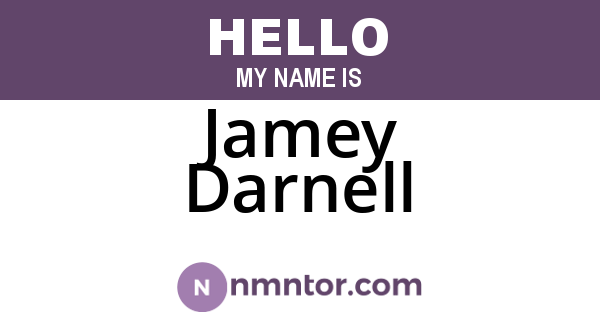 Jamey Darnell