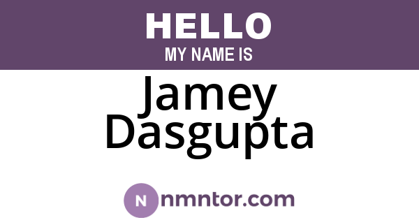 Jamey Dasgupta