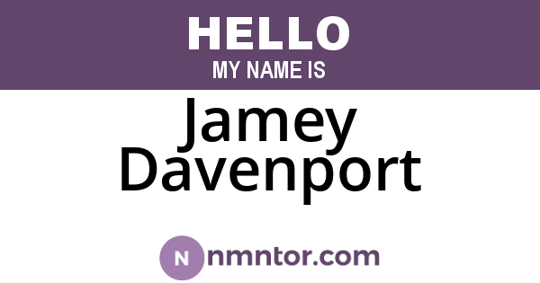 Jamey Davenport