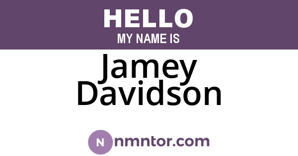 Jamey Davidson