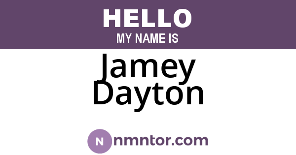 Jamey Dayton