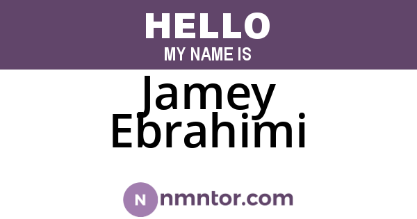Jamey Ebrahimi