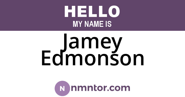 Jamey Edmonson