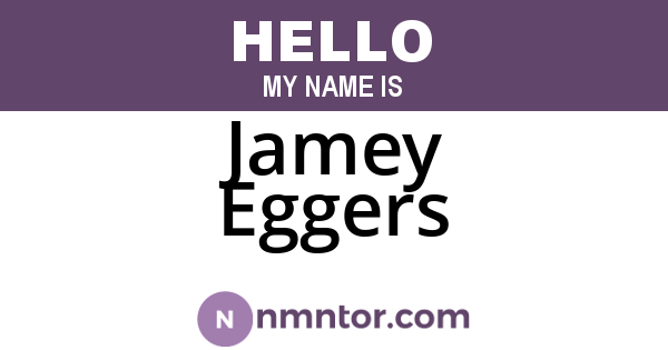Jamey Eggers