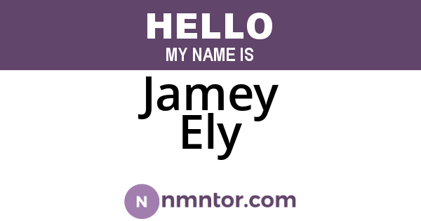 Jamey Ely