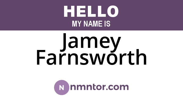 Jamey Farnsworth