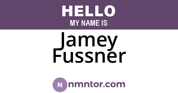 Jamey Fussner