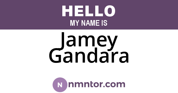 Jamey Gandara