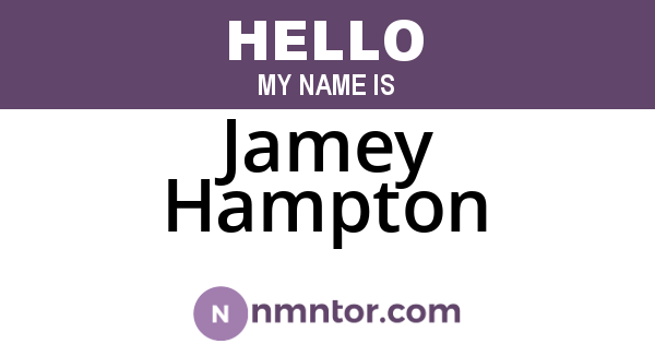 Jamey Hampton