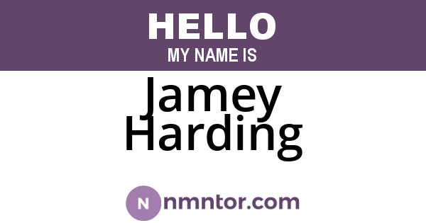 Jamey Harding