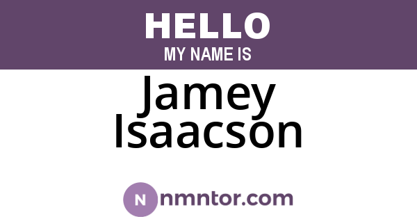 Jamey Isaacson