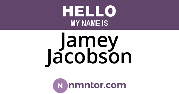 Jamey Jacobson