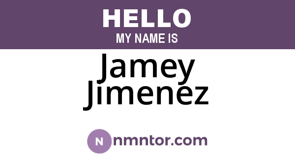Jamey Jimenez