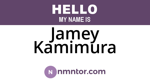Jamey Kamimura