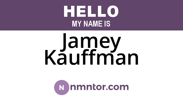 Jamey Kauffman