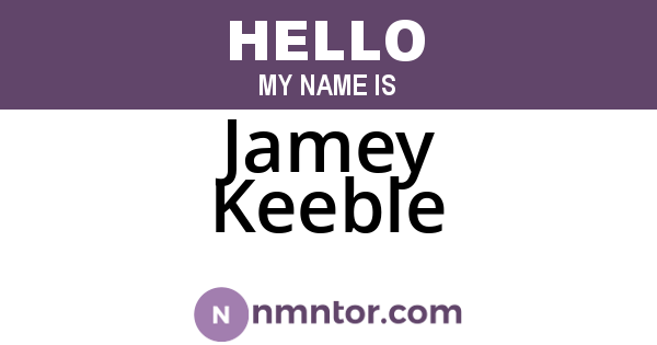 Jamey Keeble