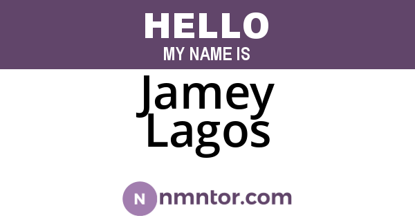 Jamey Lagos