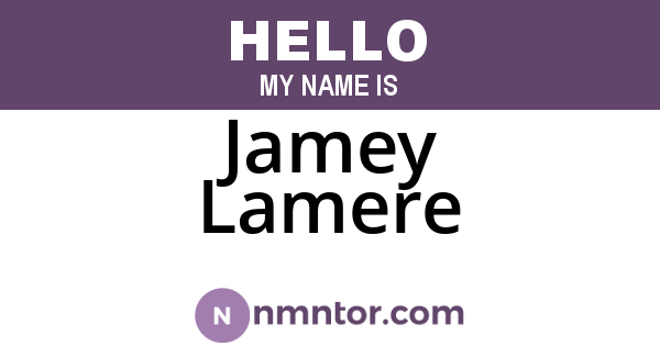 Jamey Lamere