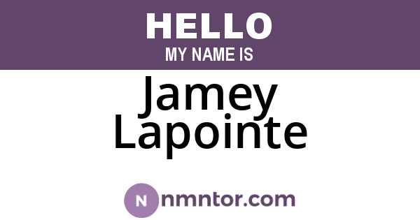 Jamey Lapointe