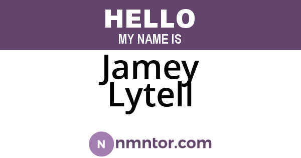 Jamey Lytell