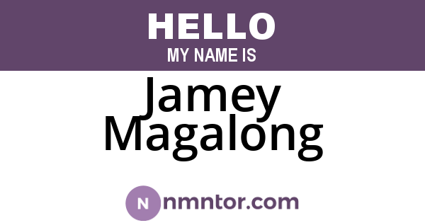 Jamey Magalong