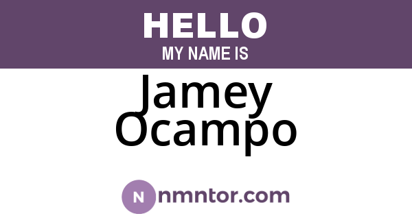 Jamey Ocampo