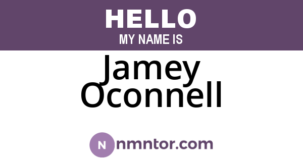 Jamey Oconnell