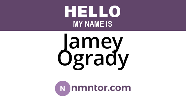 Jamey Ogrady