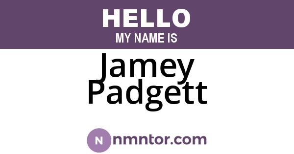 Jamey Padgett