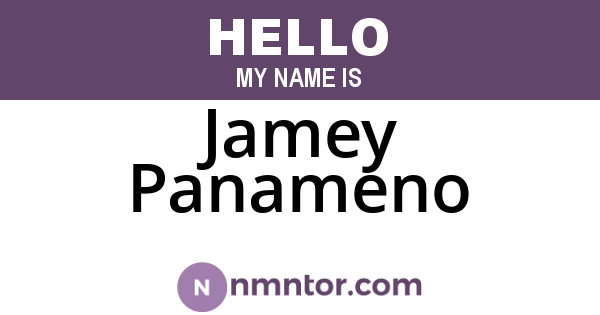 Jamey Panameno