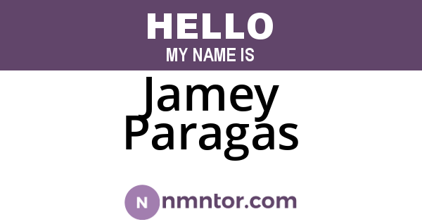 Jamey Paragas