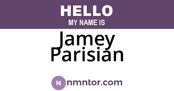 Jamey Parisian