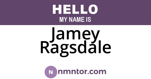 Jamey Ragsdale