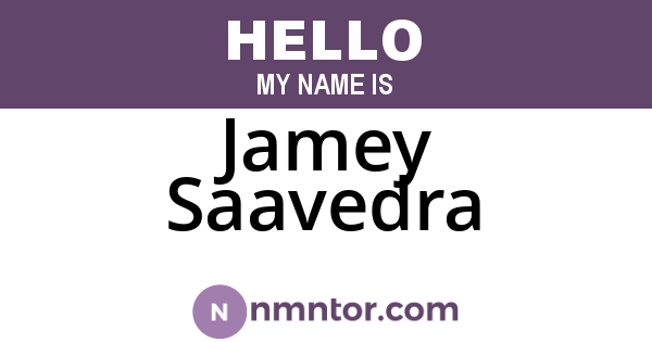 Jamey Saavedra