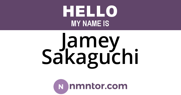 Jamey Sakaguchi