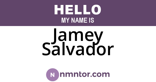 Jamey Salvador