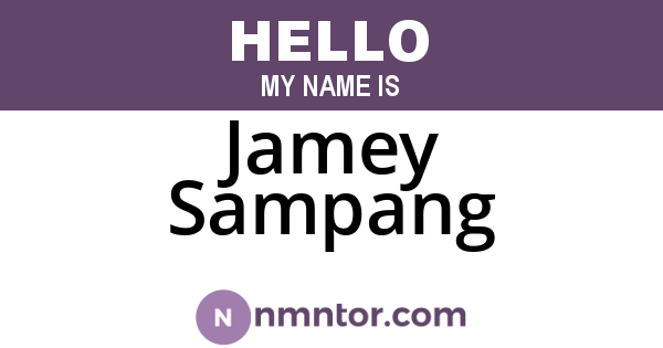 Jamey Sampang