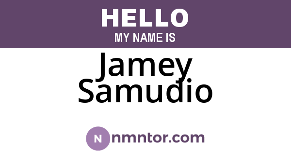 Jamey Samudio