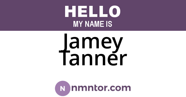 Jamey Tanner