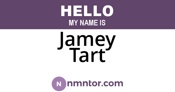 Jamey Tart