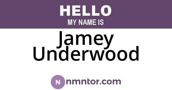 Jamey Underwood