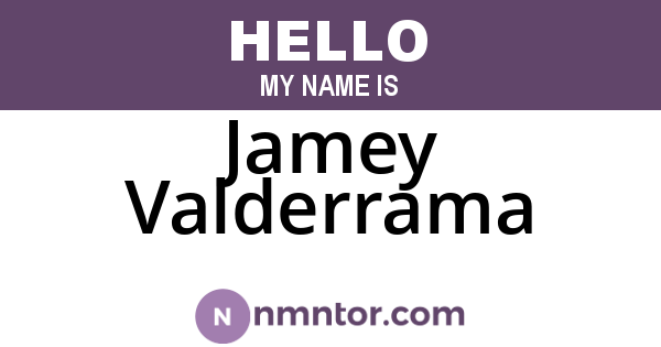 Jamey Valderrama
