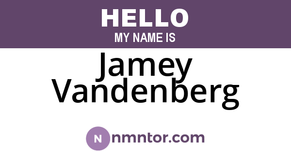Jamey Vandenberg