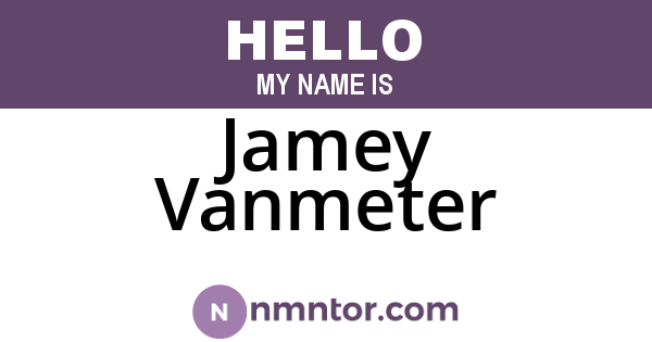 Jamey Vanmeter