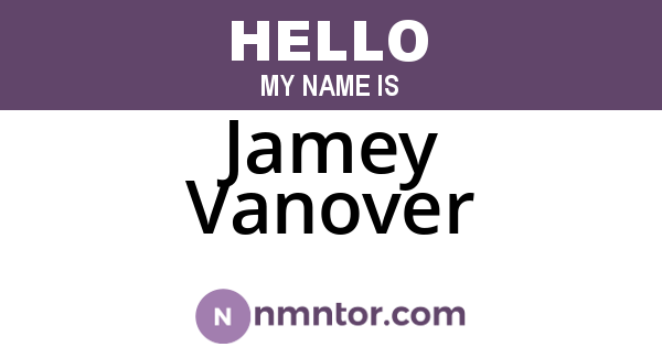 Jamey Vanover